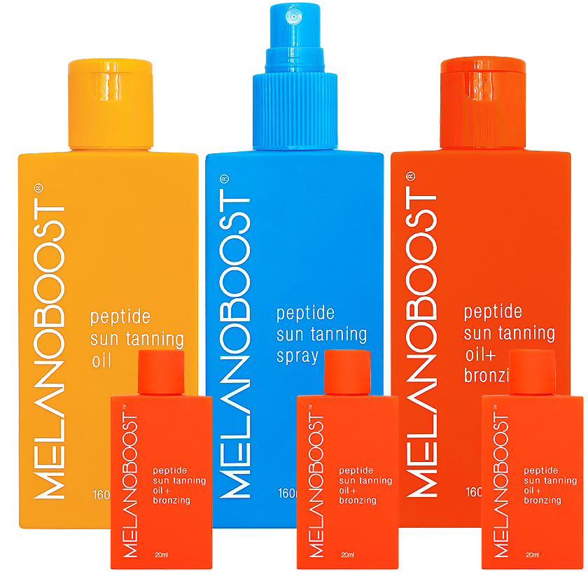 Melanoboost Peptide Sun Tanning Oil Spray Bronzing