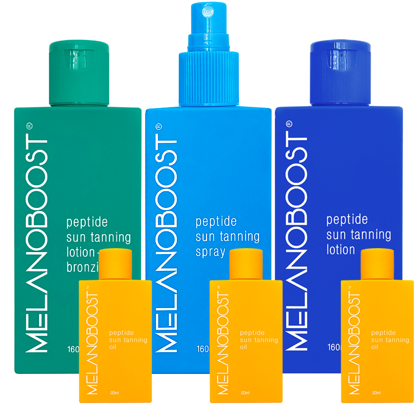 Melanoboost Peptide Sun Tanning Lotion Spray Bronzing