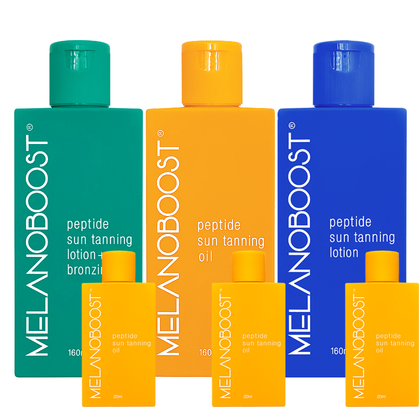 Melanoboost Peptide Sun Tan Accelerator Lotion Oil Bronzing