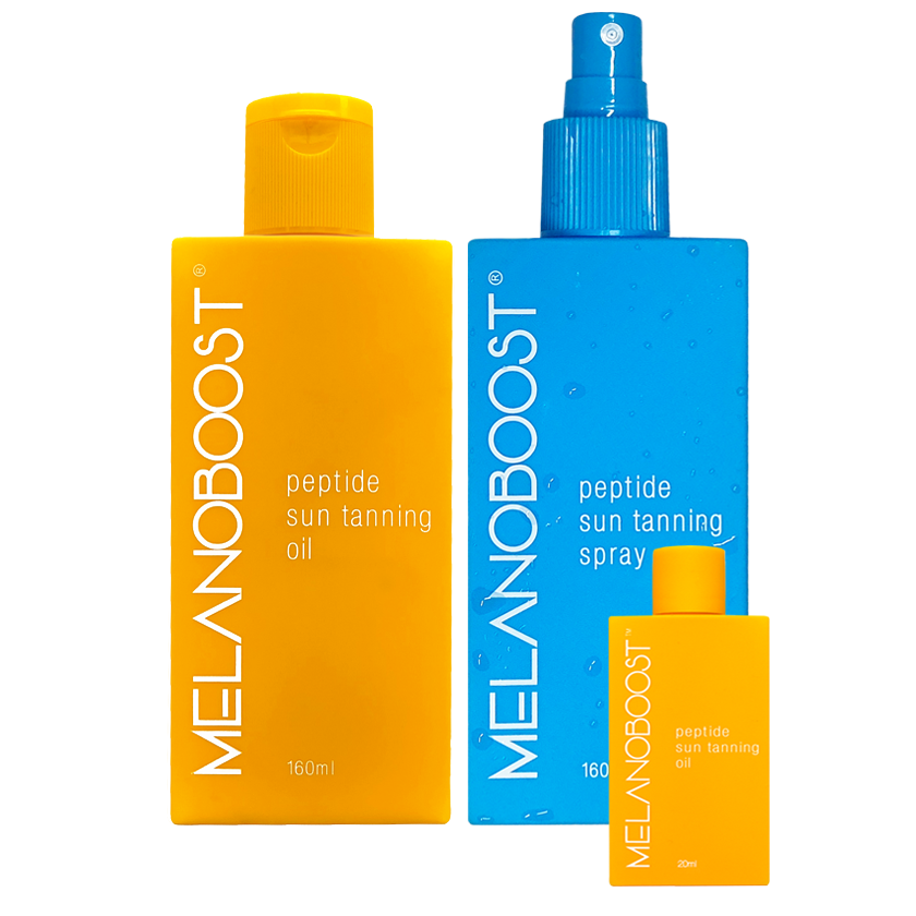 Tan accelerating sun tanning oil