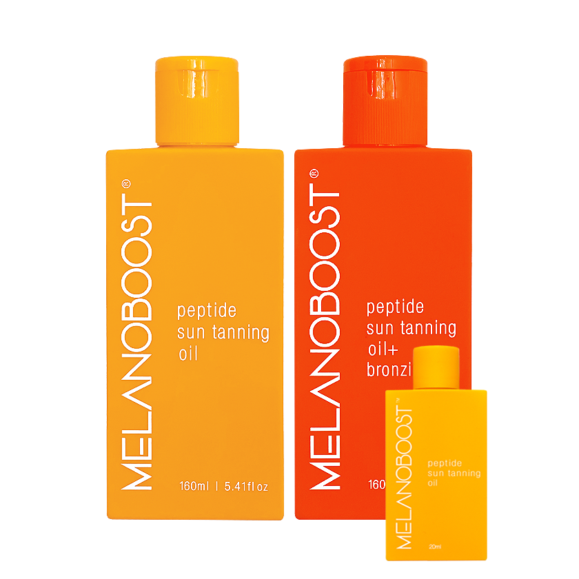 Tan accelerating sun tanning oil for dark skin