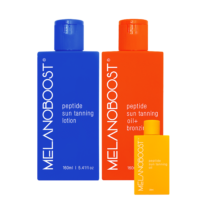 Melanoboost Peptide Sun Tan Accelerator Lotion Oil