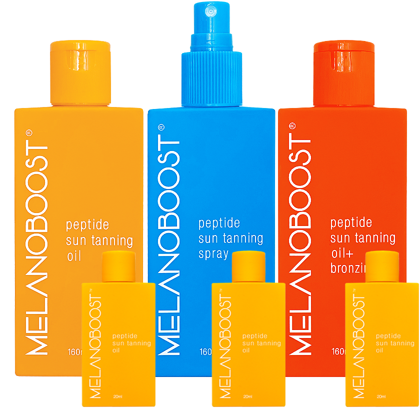 Tan Accelerating Trio - Peptide Sun Tanning Oils + Spray